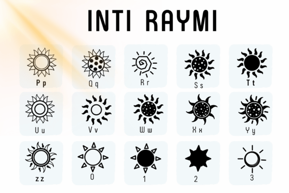 Inti Raymi Font preview 2