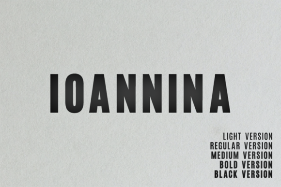 Ioannina Family Font