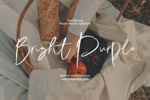 Bright Purple Font