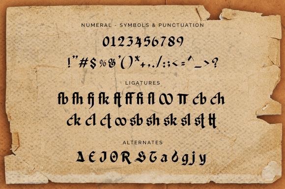 Irish King Font preview 3