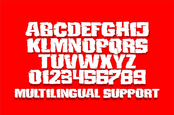 Iron Doom Font preview 2