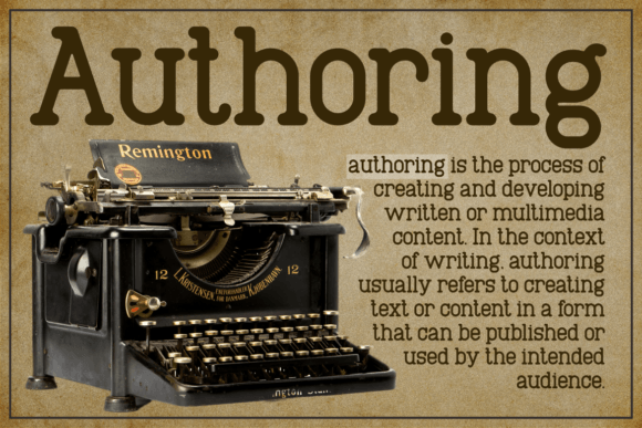 Authoring Font preview 2