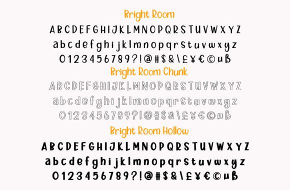 Bright Room Font preview 2