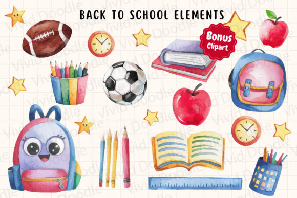 Bright Rainbow School Doodle Font preview 2