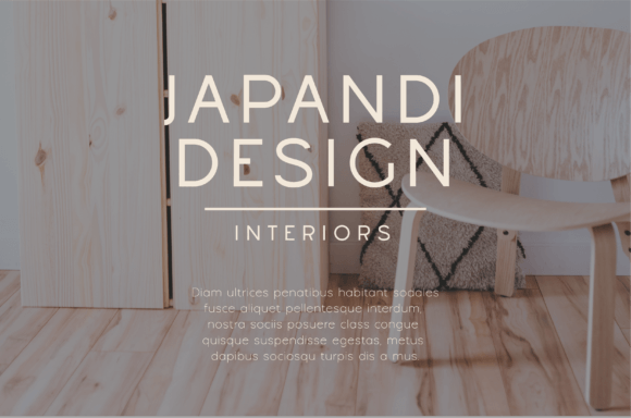 Japandi Font preview 3