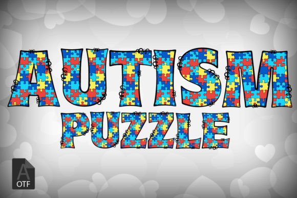 Autism Puzzle Font