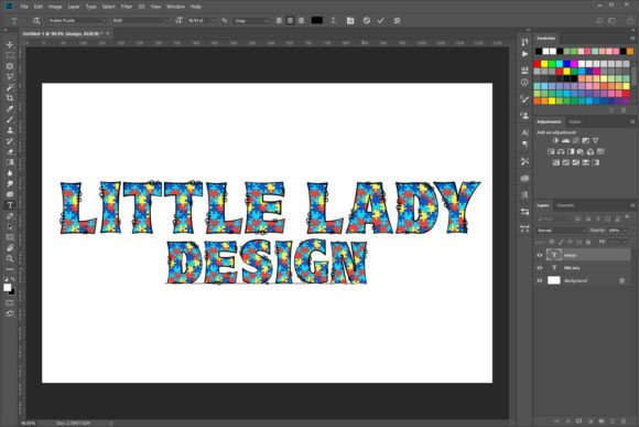 Autism Puzzle Font preview 3