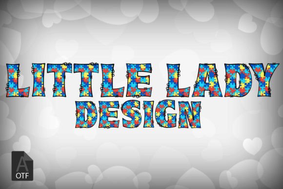 Autism Puzzle Font preview 4