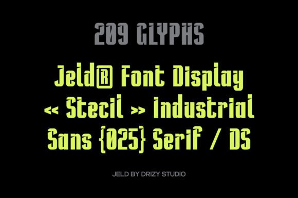 Jeld Font preview 2