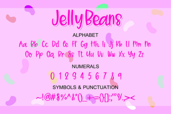 Jelly Beans Font preview 2
