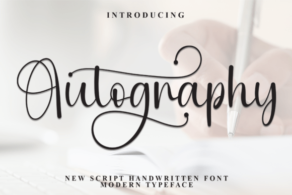 Autography Font preview 2