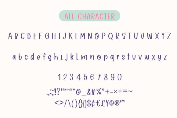 Jelly Bean Font Font preview 2