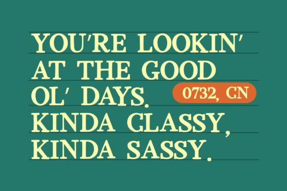 Jerkco Font preview 2