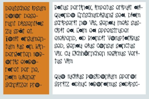 Automotive Parts Font preview 2