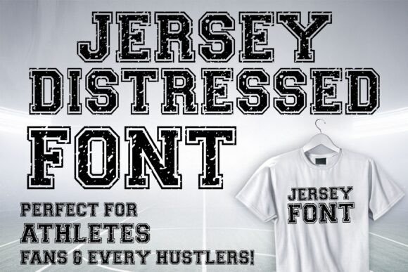 Jersey Distressed Font preview 2