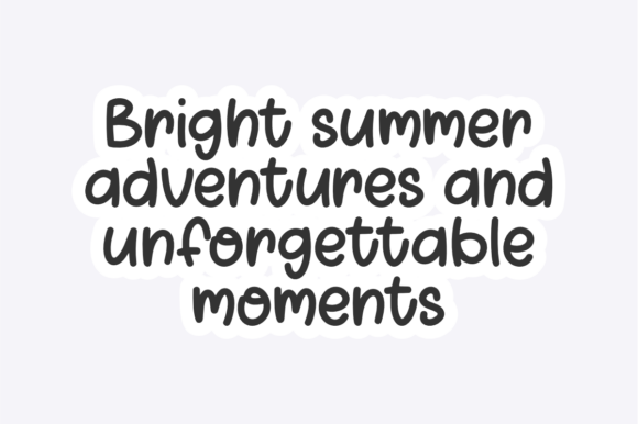 Bright Summer Font preview 2