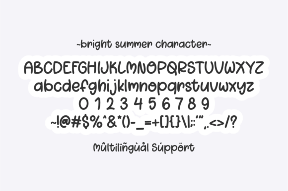 Bright Summer Font preview 3