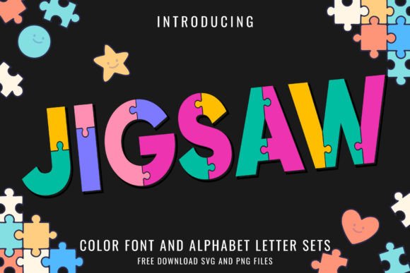 Jigsaw Pastel Font