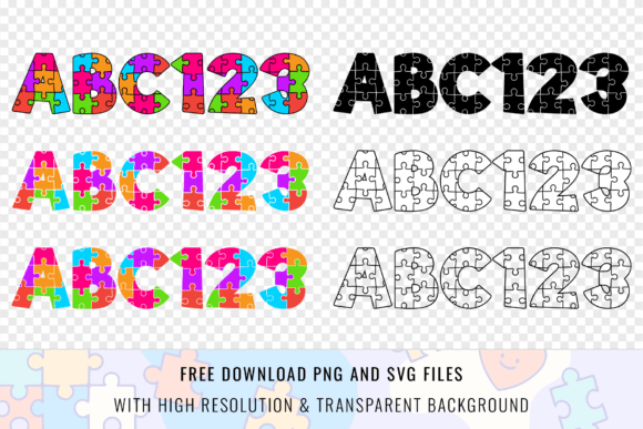 Jigsaw Puzzle Font preview 3