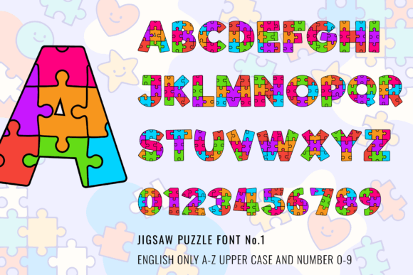 Jigsaw Puzzle Font preview 4
