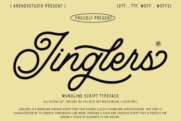 Jinglers Font preview 2
