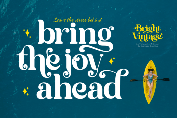 Bright Vintage Font preview 3