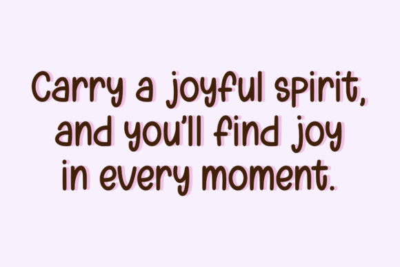 Joyful Spirit Font preview 3