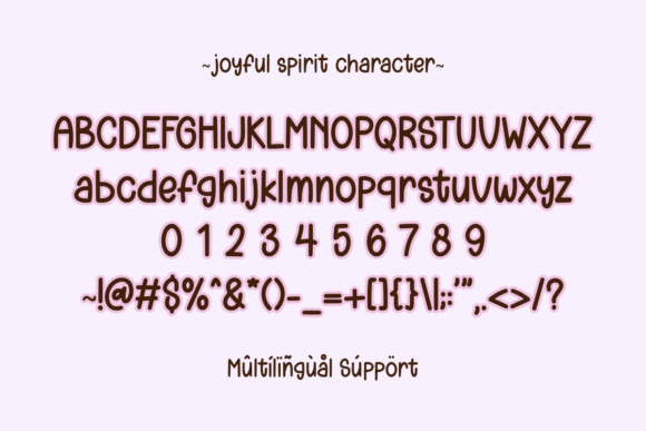 Joyful Spirit Font preview 4