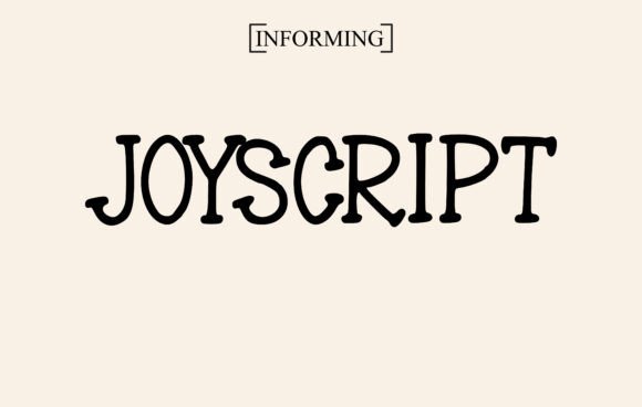 Joyscript Font preview 2