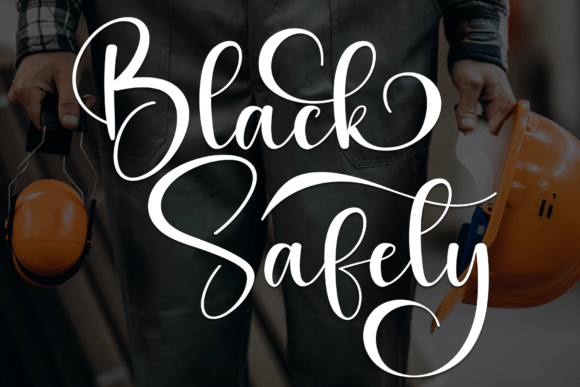 Black Safety Font