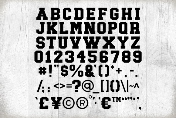 JP Sporty Tee Font preview 2