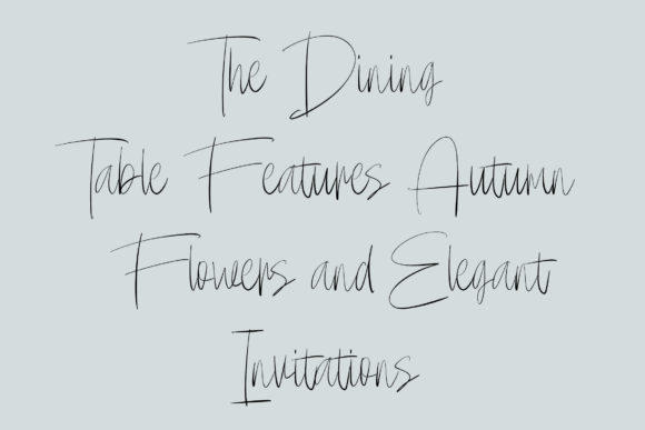 Autumn in Paris Font preview 4