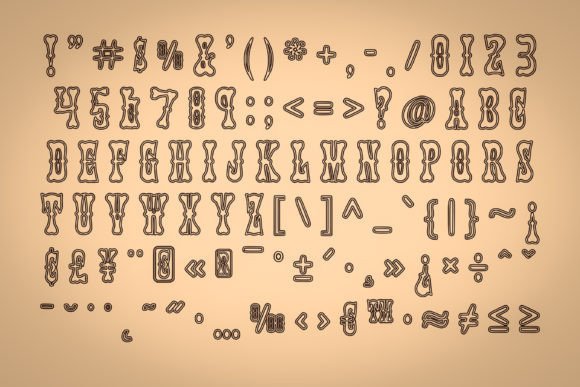 Jukebox Hero Font preview 4