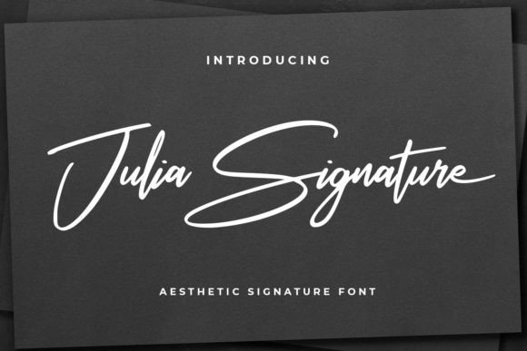 Julia Signature Font