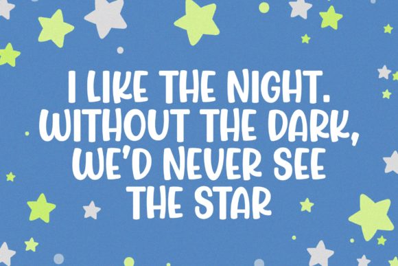 Jumping Unicorn Font preview 3