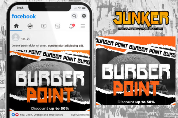 Junker Font preview 3