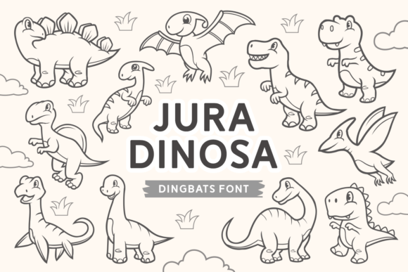 Jura Dinosa Font