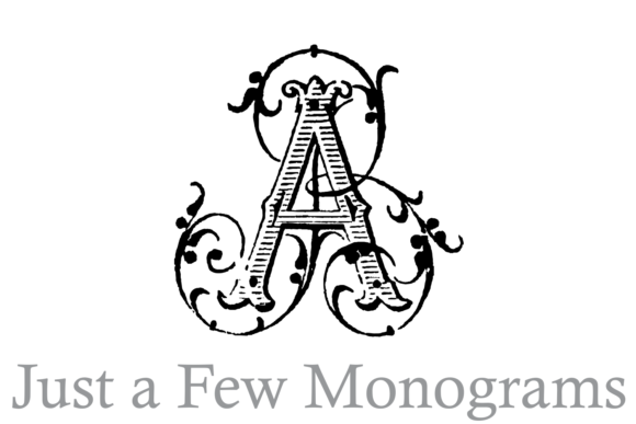 Just a Few Monograms Font preview 2