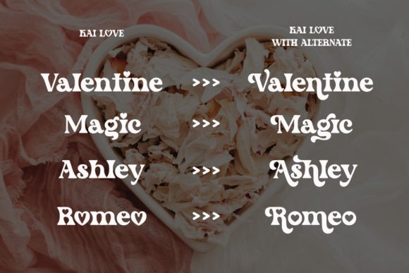 Kai Love Font preview 2