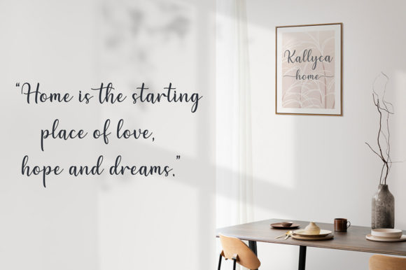 Kallyca Font preview 2