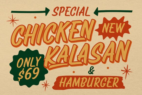 Kanoz Brush Font preview 2
