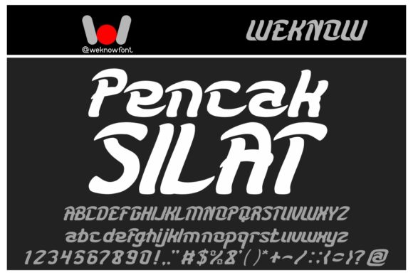 Karate Font preview 2