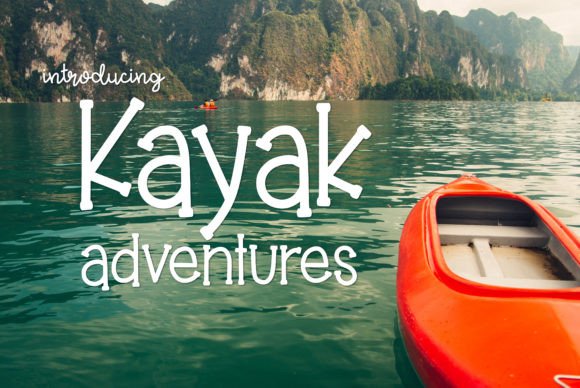 Kayak Adventure Font preview 2