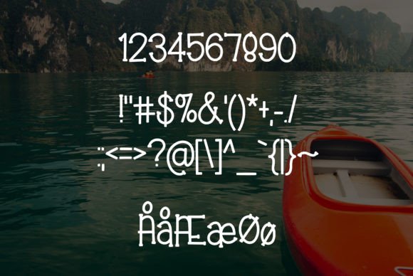 Kayak Adventure Font preview 4