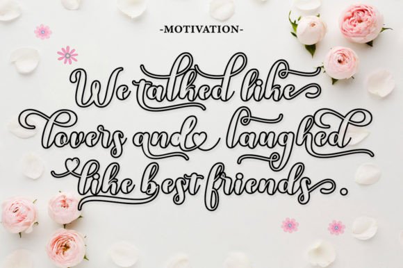 Kayla Outline Font preview 3