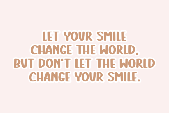 Keep Smile Font preview 2