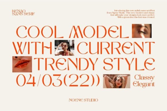 Kenao Font preview 3