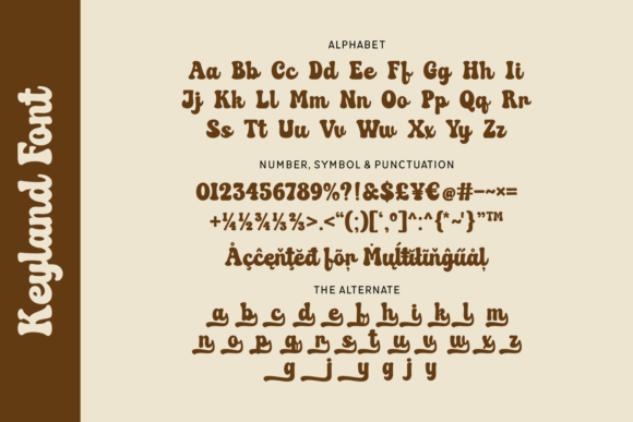 Keyland Font preview 4