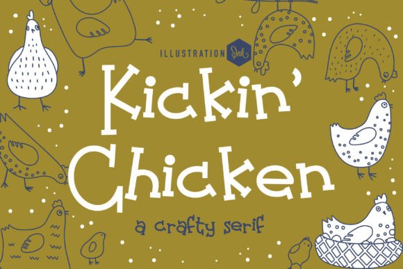 Kickin' Chicken Font preview 1