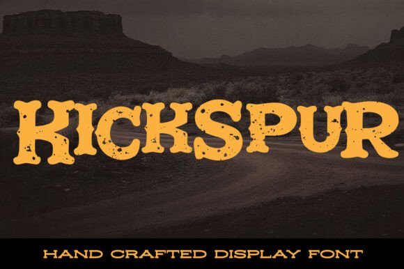 Kickspur Font preview 2